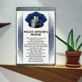 thumbnail image 2 of 1pc Prayer for Police Officers Decorative Metal Sign for All Seasons, Home And Yard Decoration, Garden Ornament 12X8 Inches Metal plaque, Home, 2 of 8