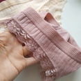thumbnail image 6 of Scyoekwg Womens Underwear Cotton Lace Thong Underwear Comfort Low Waisted Underwear Ladies Underpants Hipster Panties Solid Color Stretchy Briefs(Pink,XL), 6 of 6