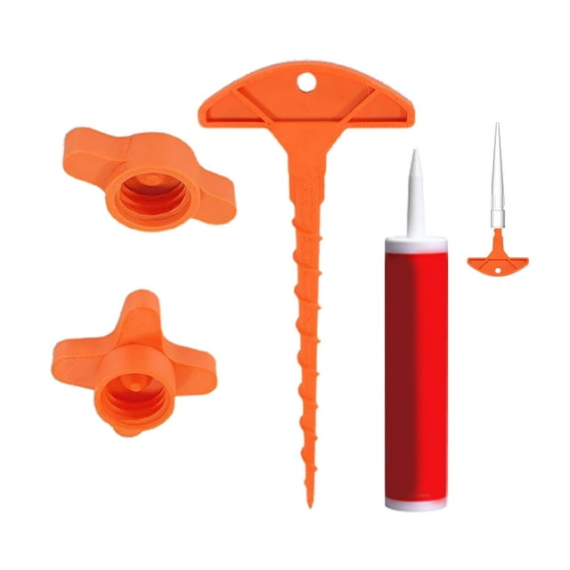 Couvercles de Tubes en Caulk - Couvercle de Colle en Verre avec Déboucheur - Outil de Protection Hygiénique Réutilisable - pour Sceller et Conserver le Stockage de Caulk, Économiser la Colle d'Atelier