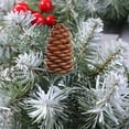 thumbnail image 4 of Christmas Pine Cones, Holiday Tree Decorations, Wood Ornament, Shatterproof Lightweight Material, for Wreaths Garlands Centerpieces, Festive Hanging Shooting Props | Black KTFgvq, 4 of 8
