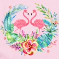thumbnail image 2 of CafePress - Flamingos With Colorful Tropical Wreath Body Suit - Baby Light Bodysuit, Size Newborn - 24 Months, 2 of 4