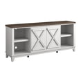 thumbnail image 4 of 70" TV Stand w/ Patterned Doors & Two-Tone Finish Fits TVs up to 75" - White, 4 of 11