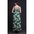 thumbnail image 4 of Bimba Robe Longue Imprimée Teinture sur Nœuds pour Femmes, Col en V, Été, Vacances, Resort, TTTG, 4 of 4