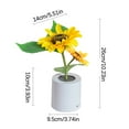 thumbnail image 3 of Fufafayo under $5 Sunflower LED Night Light, Simulation Flower Lamp, USB Rechargeable Bedside Light, Room Atmosphere Lighting, Bedroom Office Decor, Romantic Ambient Lights, 3 of 9