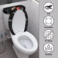 thumbnail image 3 of HELLHERO Snowflake Cat Bag Universal Reusable 2 Pack with Elastic Bottom Lid Cover Set for Toilet Toilet Lid Dust Cover Set Washable and Reusable, 3 of 7