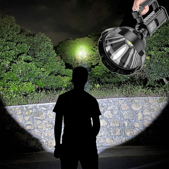 Rechargeable High Lumen LED Flashlight USB Handheld Searchlight for Camping Hiking and Emergency