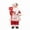 model:YJ29064, variant on Christmas Chef Santa Figurine Red White Plaid Clothes Dolls Ornament for Festival Party Dining Table Decor