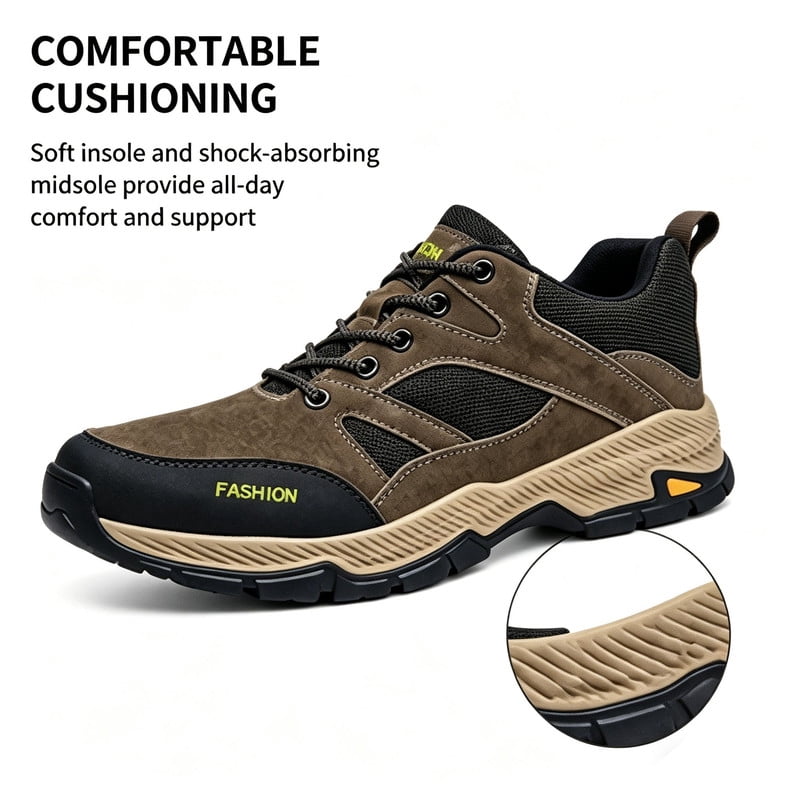 CHICVOMEY Comfortable Sneaker Men Lightweight Breathable Hiking Shoes Versatile Casual Athletic Shoes Ideal for Walking Hiking & Travel