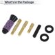 thumbnail image 5 of Ofertas Únicas 1 Juego de Antena de Señal Universal para Coche 4.72" Antena de Brillo con Acabado Pulido para Decoración Material de Aleación de Aluminio Morado 1.50", 5 of 6