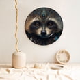 thumbnail image 5 of Gaeub Tribal Style Raccoon Print Ceramic Plate,Dinner Plates,Bone China Decorative Plates with Display Stand,Art Ceramic Ornaments for Wall Hanging Decoration-8in, 5 of 6
