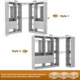 thumbnail image 7 of Homieasy 87.2" Large Corner Closet Organizer - 3 Sets with 4 Drawers, 4 Rods & Heavy-Duty 2000+ lbs Capacity,Gray, 7 of 7