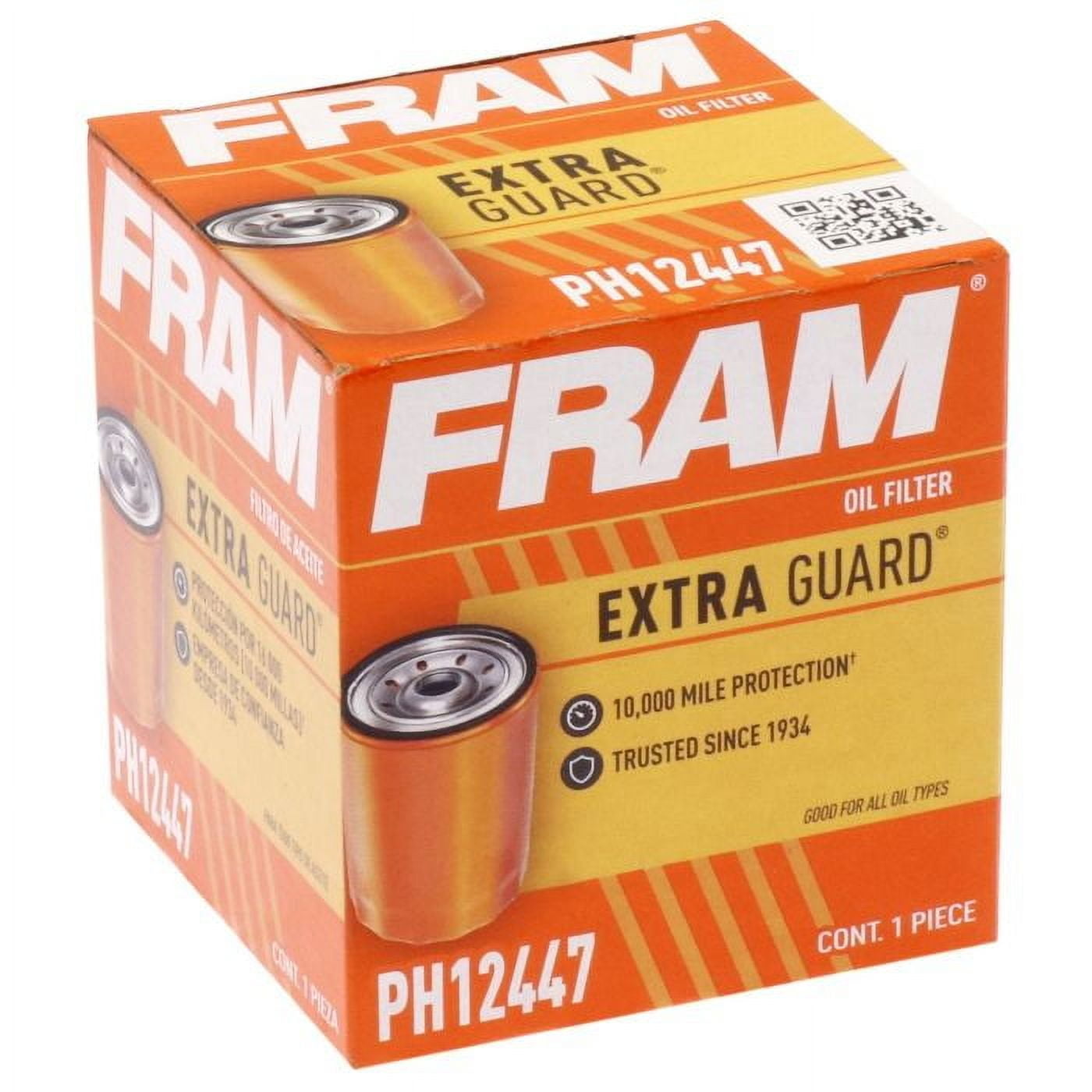 Fram Engine Oil Filter P/N:Ph12447 Fits select: 2019-2024 CHEVROLET SILVERADO, 2021-2023 CHEVROLET TRAILBLAZER