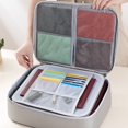 thumbnail image 5 of Fireproof Document Box with Lock, Heat Insulated Fireproof＆Waterproof Box File Organizer, Portable Home Travel Safe Storage for Important Documents, 5 of 9