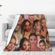 thumbnail image 1 of Manta de viaje de felpa suave de Sydney Sweeney para dormitorio, sala de estar, sofá, oficina, regalo para todas las estaciones para mujeres, hombres, niñas y niños, 1 of 7