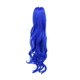 thumbnail image 1 of Karlery Clip rizado en garra gruesa con cordón de cola de caballo de pelo multicolor extensión de pelo de cola de caballo (azul), 1 of 1