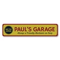 thumbnail image 2 of Open Garage Novelty Sign, Metal Wall Decor - 4x18 inches, 2 of 4