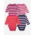 thumbnail image 2 of Baby Cotton Bodysuits Striped 4-Pack, 2 of 3