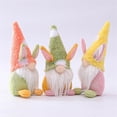 thumbnail image 3 of Easter Bunny Gnomes Plush-Easter Gnome Decor Easter Home Decoration, Handmade Rabbit Ear Gnome Plush Scandinavian Tomte Dwarf, Easter Gifts for Adults Kids (3PCS), 3 of 4