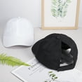 thumbnail image 4 of LUIISIS 2 Pcs Ponytail Hat, Women Criss Cross Ponytail Baseball Cap, Adjustable Baseball Hat for Women, Mesh Outdoor Sports Hat for Travel, Sports, 4 of 7