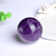 thumbnail image 4 of Bola de cristal natural amatista de ensueño piedra original bola de amatista pulida escritorio de estudio decoración del hogar, 4 of 5