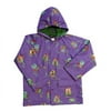 Little Girls Purple Owls Rain Coat 2T