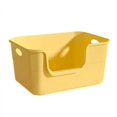 thumbnail image 1 of Arenero extragrande, arenero antisalpicaduras para gatos, montaje sin herramientas, arenero para varios gatos, arenero jumbo (amarillo), 1 of 5