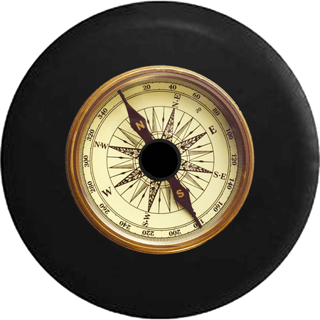2018 2019 Wrangler JL Backup Camera Sea Marine Ships Compass Naturical Adventure Ahead Spare Tire Cover for Jeep RV 33 Inch