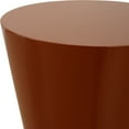 thumbnail image 7 of Uttermost Hepler Gloss Terracotta Drink Table in Brown, 7 of 7