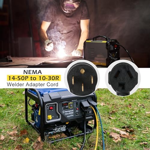 NEMA 14-50P to 10-30R Dryer Adapter, 50 Amp 4 Prong 14-50 Male Generator Plug to 3 Prong 10-30 Female Dryer Receptacle Dryer Power Cord, for RV EV Generator Welder Dryer$$Tools & Hardware Other