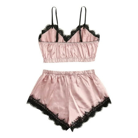 

Sexy Breast-wrapping Night Lingerie Comfortable and Charming Nightgown Gift for Girl Woman Girlfriend L Pale Pink