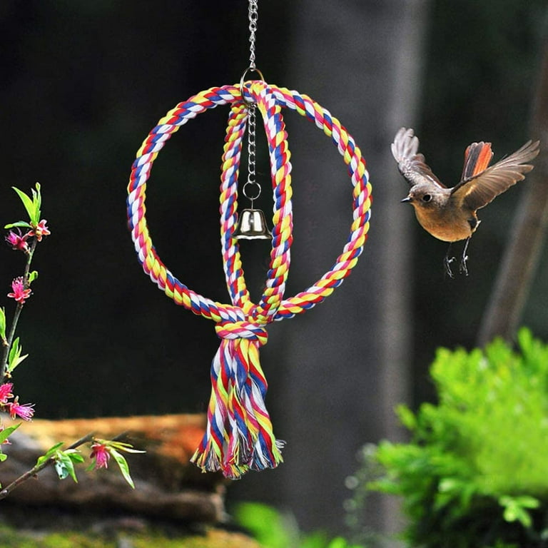 Bird Rope Perch Natural Cotton Rope Perch Bird Swing Bird 
