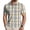 U2-Coffee, variant on Homeyce Polo Shirts for Men Collared Short Sleeve Shirts Button Fashionable Business Athletic Casual Polo Sweatshirt Plaid Golf T Shirt,Green 3XL