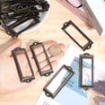 thumbnail image 3 of 30sets Iron Label Frame for Drawer Jewelry Box Accessories Rectangle Bronze 30.5x82x2.5mm Inner Diameter: 19.5x58mm, 3 of 7