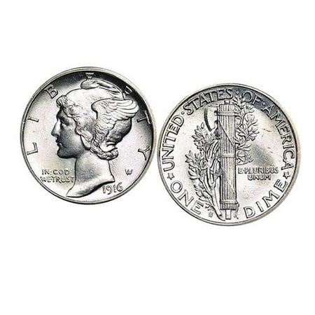 Gold-Layered Mercury Dime Cufflinks