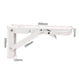thumbnail image 5 of Estante de pared plegable de 300 mm, soporte de consola plegable de acero inoxidable de 2 piezas, soporte de consola plegable retráctil resistente para garaje, cocina, dormitorio (blanco), 5 of 5