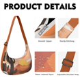 thumbnail image 2 of Cactus Desert Crescent Crossbody Bag for Office Workers Casual Hobo Dumpling Bag for Outdoor Activity, 2 of 5