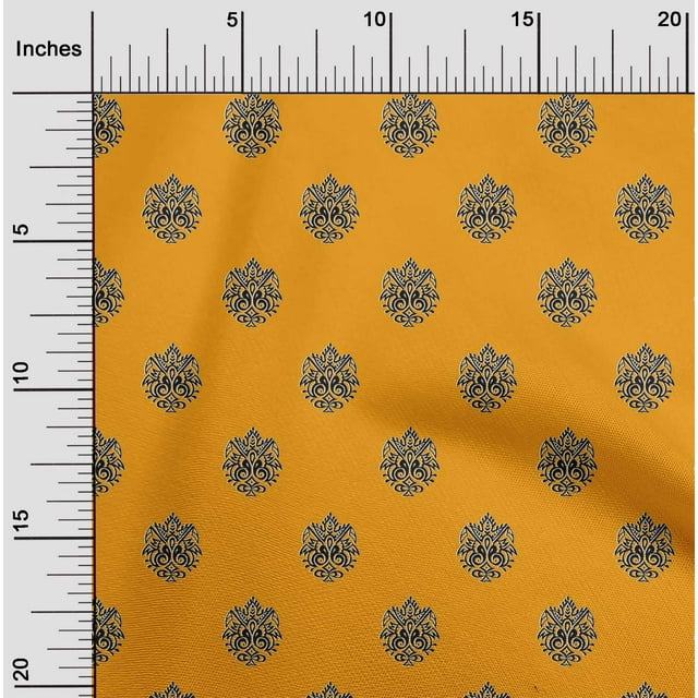 oneOone Tissu Polyester Lycra Imprimé Floral pour Couture, Largeur 56 Pouces