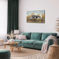 thumbnail image 2 of Old Barn Canvas Wall Art, Farm Sweet Farmhouse Wall Art Barn Windmill Rustic Vintage Paintings Pictures, Framed Artwork for Living Room Bedroom Wall Decoration 12x18 Inch, 2 of 6