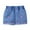 Blue \ Strawberry, variant on WOLLED Girl Denim Shorts Pants for Kids Baby Pure Colour Shorts 1-6Y Toddler Fashionable Elastic Denim Shorts Girl Cotton Elastic Jeans Shorts
