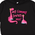 thumbnail image 3 of Inktastic My Gammy Loves Me Girl Dinosaur Toddler Hoodie, 3 of 4