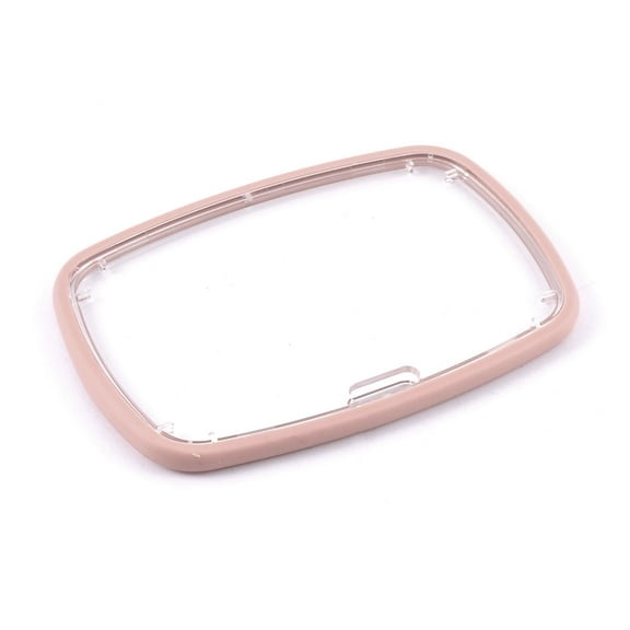 Plastic Horizontal Office Badge ID Credit Card Name Tag Holder Case Pink Clear