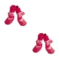 thumbnail image 4 of Zapatos reflectantes para mascotas Billuyoard 4 piezas botas de lluvia para la nieve antideslizantes Amo el rojo L, 4 of 6