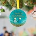 thumbnail image 3 of Hangs Sea Glass Friendship Ornament Timeless Keepsake Heart Hanging Art for Decoration, 3 of 4