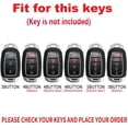 thumbnail image 2 of Key Fob Cover Compatible with Hyundai Palisade Elantra Kona Santa Fe Veloster Accent 2020-2023 3-5 Button Keychain Case Holder Protector, 2 of 8