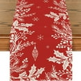 thumbnail image 6 of Nilvkv Christmas Snowflake Tablecloth Red Snowflake Tablecloth Rectangular Tablecloth Holiday Gift Dusts Cloth Holiday for Restaurant Party, Christmas, 6 of 6