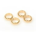 thumbnail image 2 of 201 Stainless Steel Spacer Bars Double Ring Golden 9x4.5x1.5mm Hole: 3mm DIY, 2 of 2