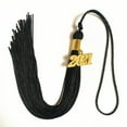 thumbnail image 3 of justharion Tassel Decoration Hanging Date Drop Tassel Pendant Polyester Graduation Cap Drop Prop, Black, 3 of 8