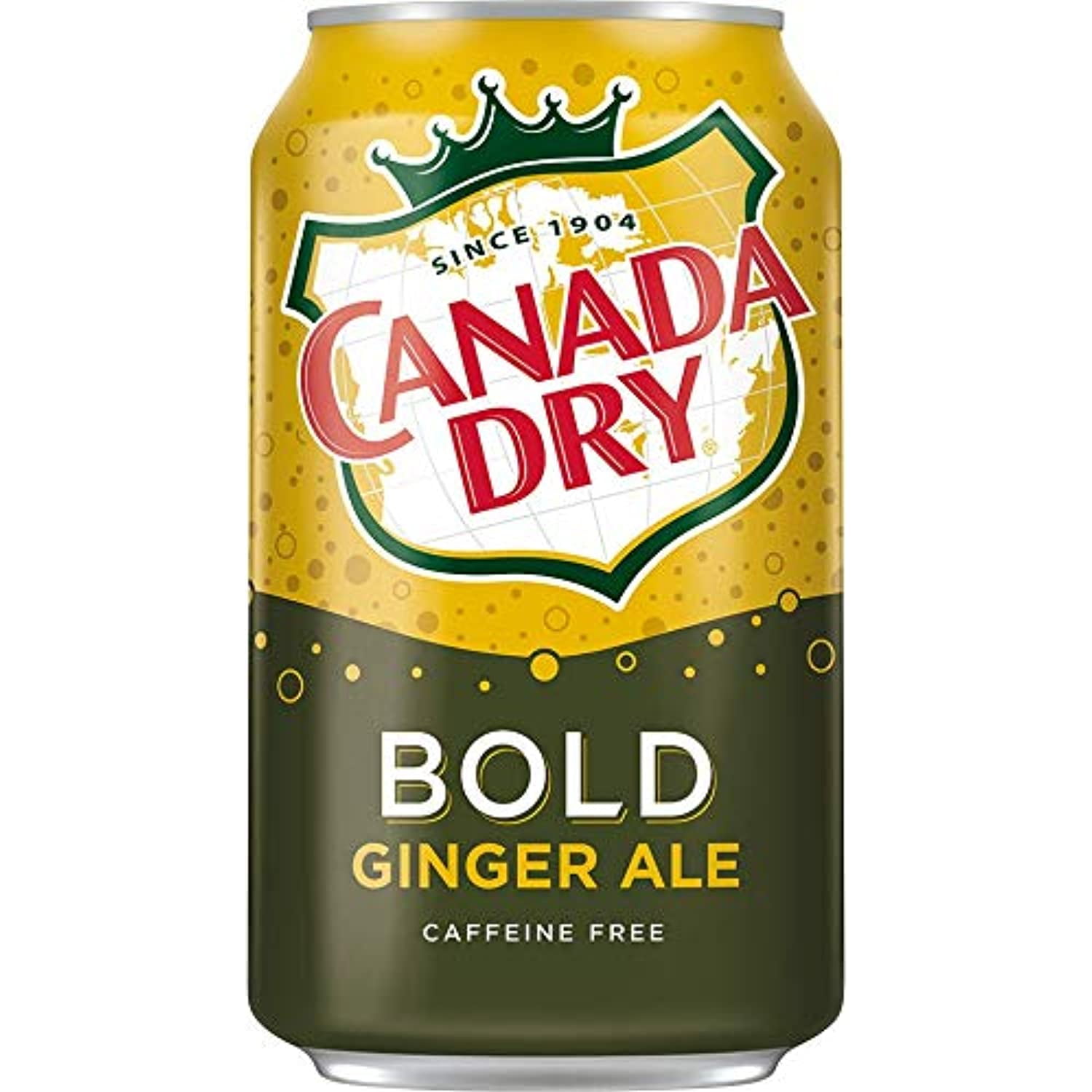 Canada Dry Bold Ginger Ale Caffeine-Free Soda Beverage Cans - 24 Pck (12 Oz)