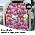 thumbnail image 4 of Goofa Orchids Flowers Pattern Car Back Seat Protector for Kids (2 Pack) ,Anti-kick Storage Mat for Car Seats,Shields from Footprints, 4 of 6