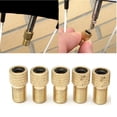 thumbnail image 1 of Adaptador de boquillas de cobre para bomba de bicicleta, juego de 5 piezas, ajuste universal, construcción duradera, para bicicletas de montaña de carretera, liberación rápida, kit de, 1 of 5